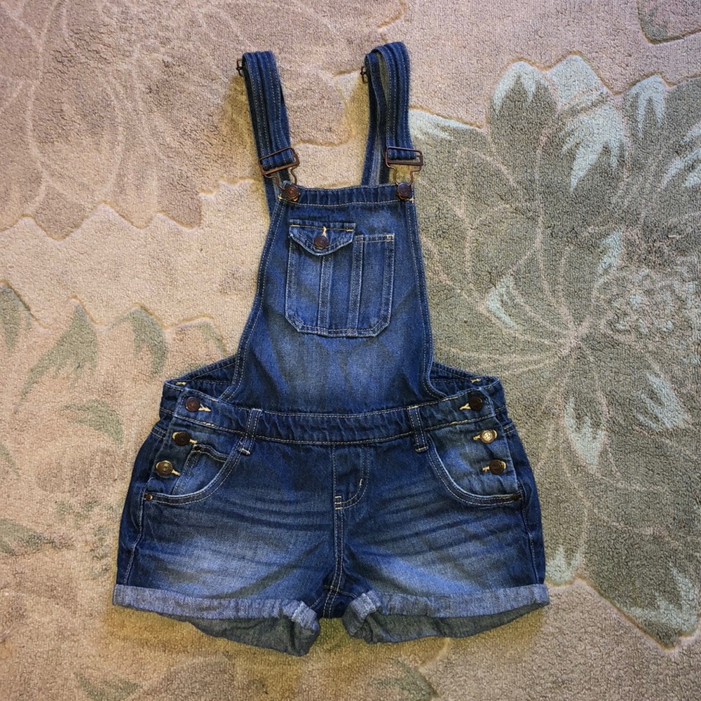 L.e.i Overall Shorts Denim